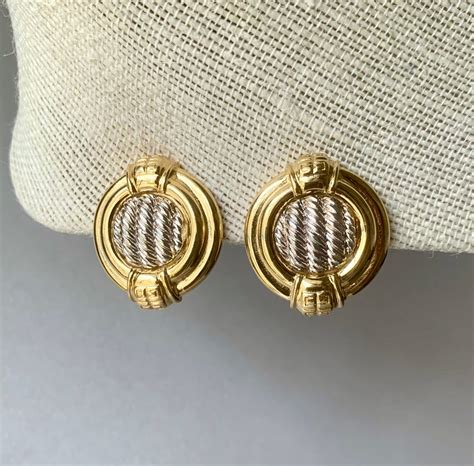 givenchy earrings clip|givenchy gold earrings vintage.